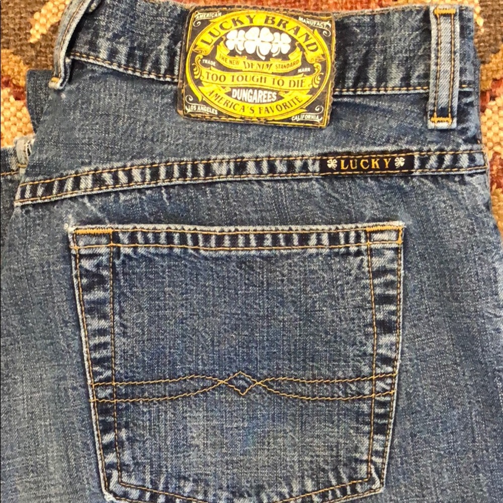 Lucky Brand Dungarees. Button Fly 6/28